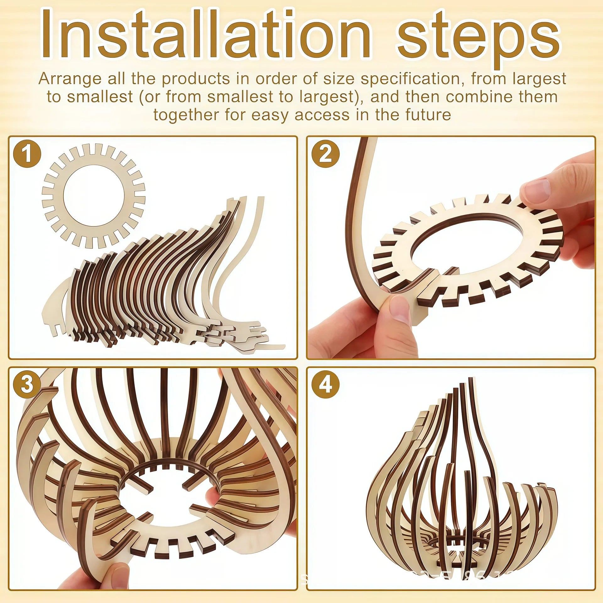 Sculpted Wooden Serenity