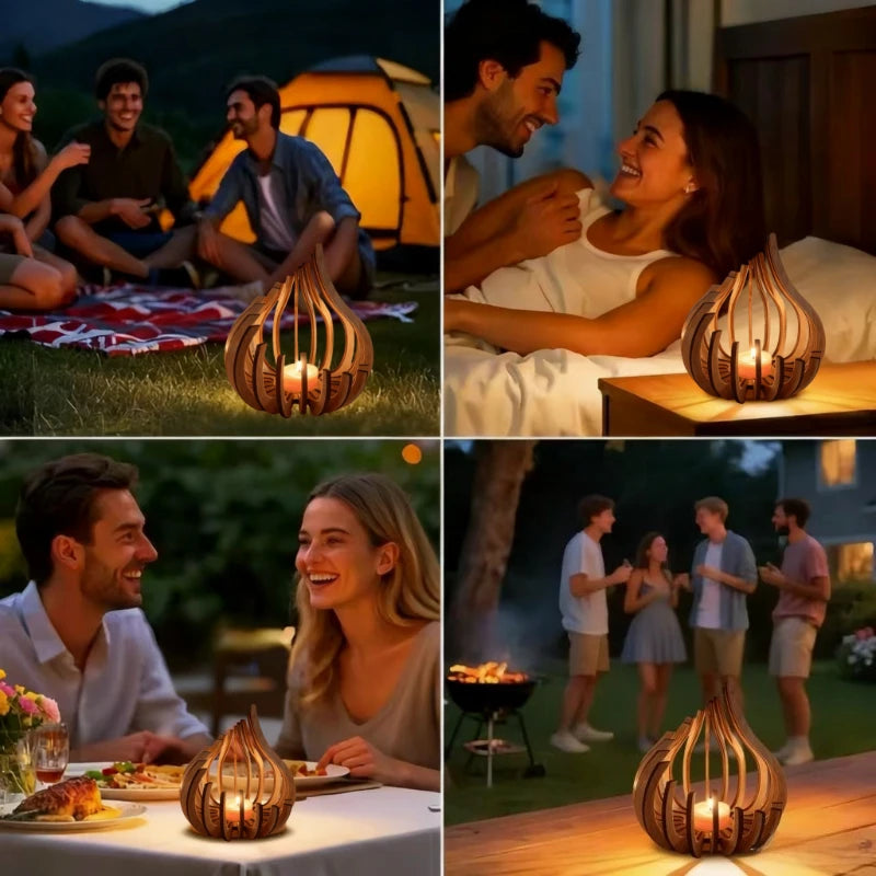 Sculpted Wooden Serenity