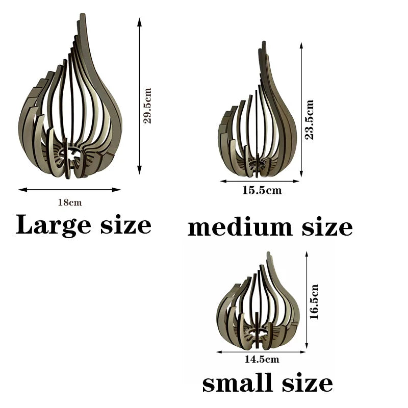 Sculpted Wooden Serenity