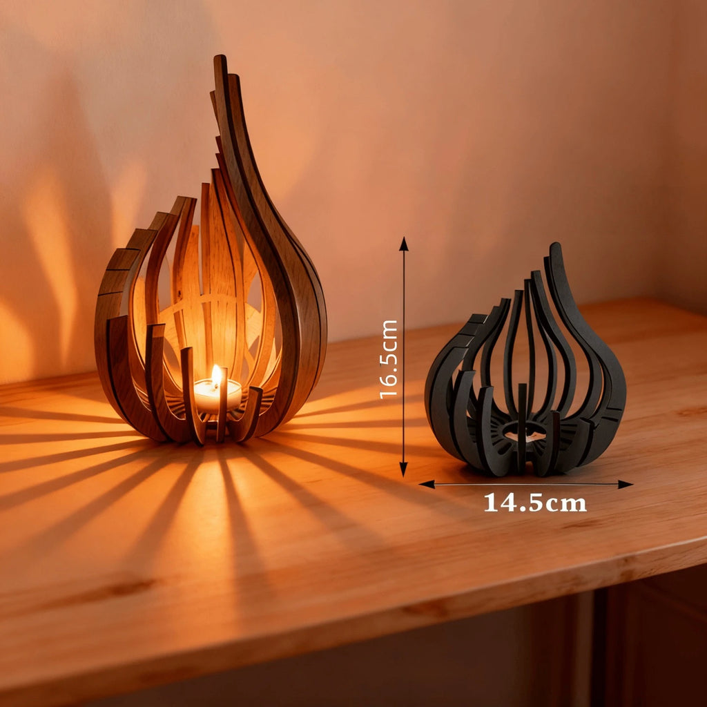 Sculpted Wooden Serenity