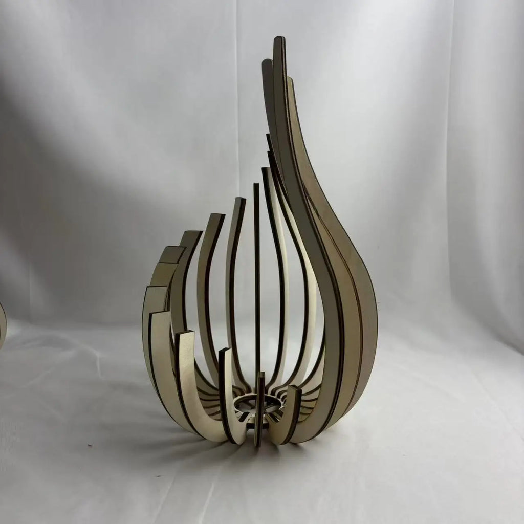 Sculpted Wooden Serenity