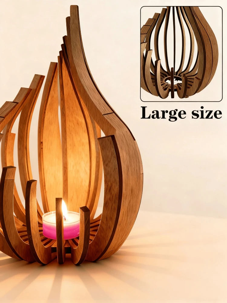 Sculpted Wooden Serenity