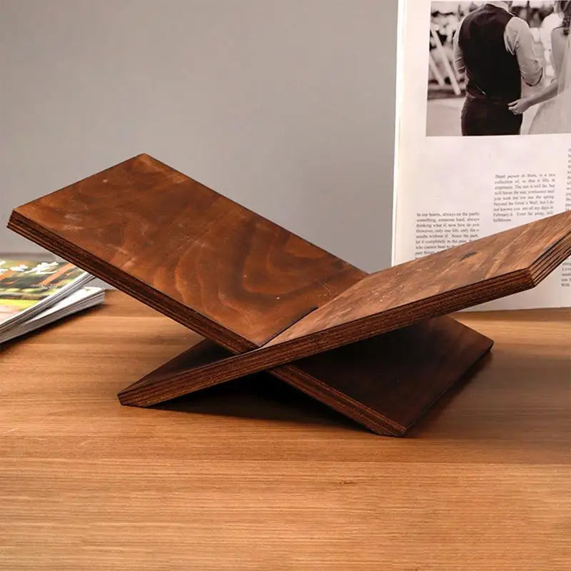Still & Study Wooden Book Display Stand